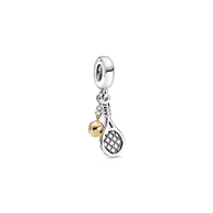 Golden Tennis Racket Charm