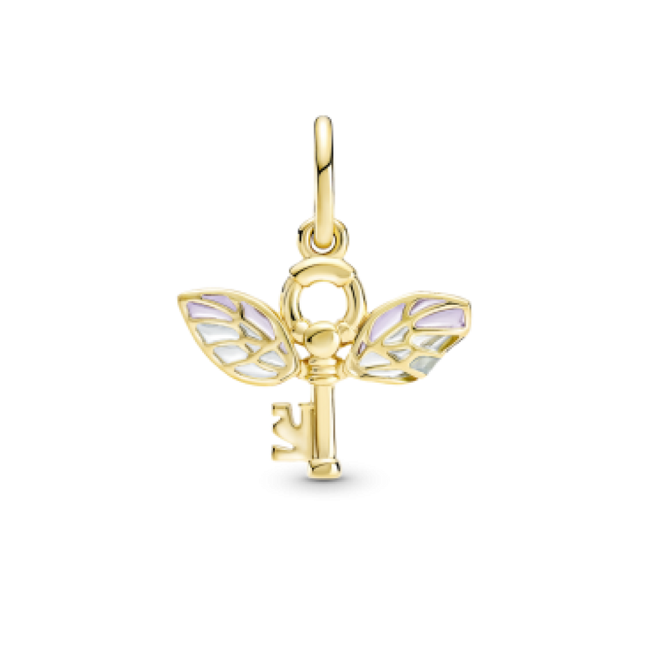 Winged Key Charm