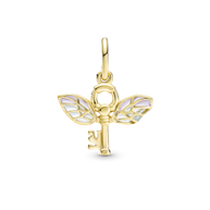 Winged Key Charm