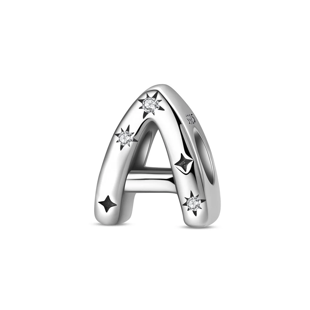 Stars Letter Charm