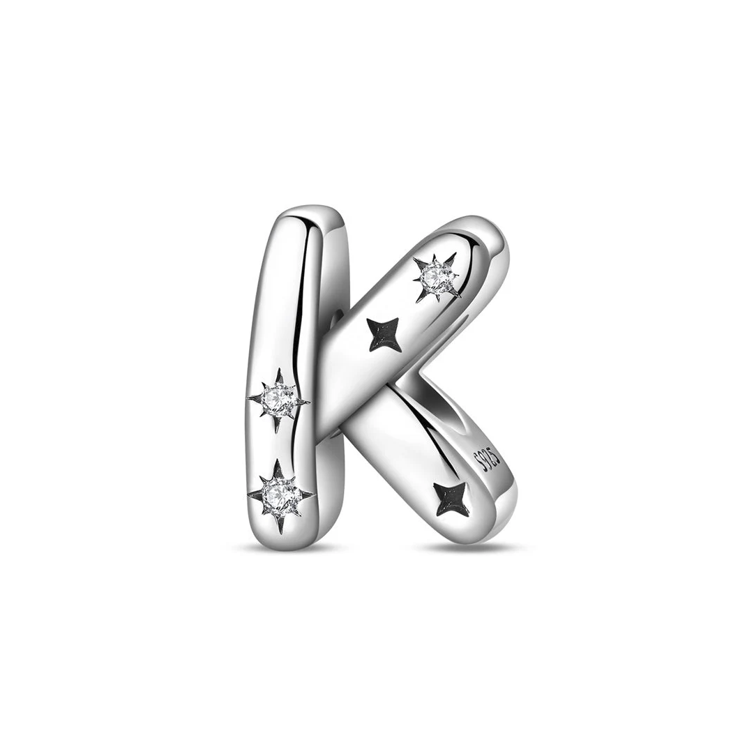 Stars Letter Charm