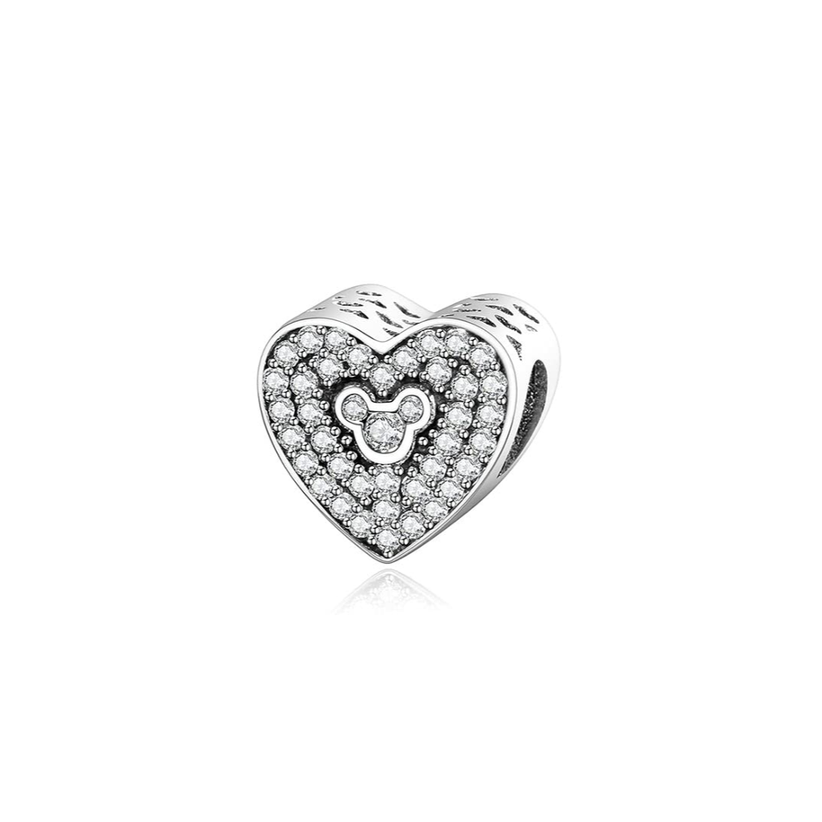MM Zirconia Heart Charm