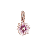 Pink Daisy Charm