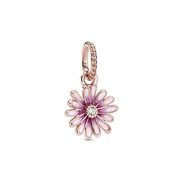 Pink Daisy Charm