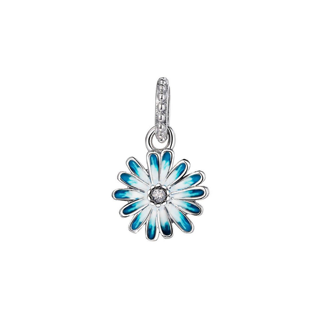 Blue Daisy Charm
