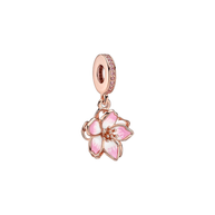 Pink Cherry Blossom Flower Charm