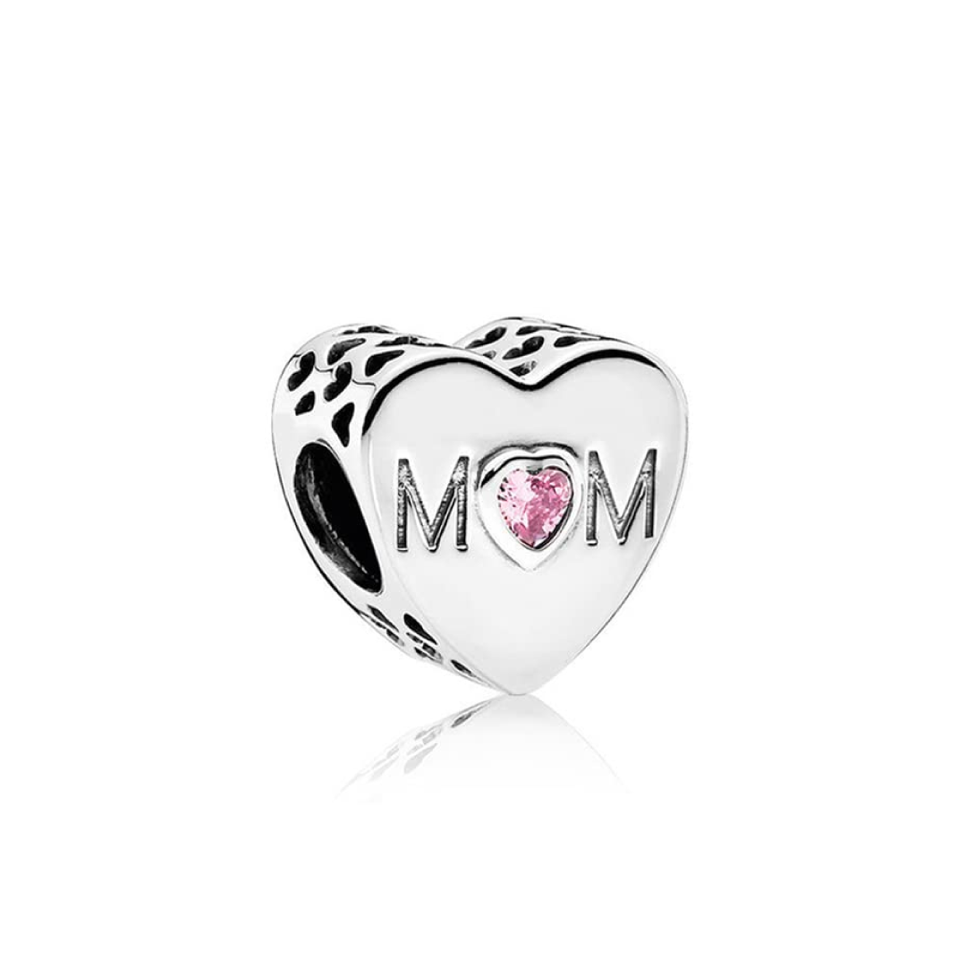 Ziconia Mom Heart Charm