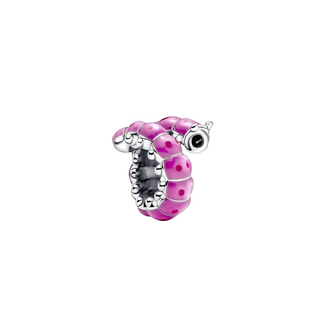 Pink Caterpillar Charm