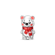 Winter Teddy Bear Charm