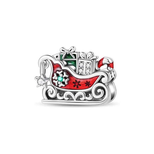 Santa Sleigh Charm