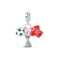 Red Soccer Charm