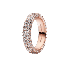 Double Eternity Rose Gold Ring