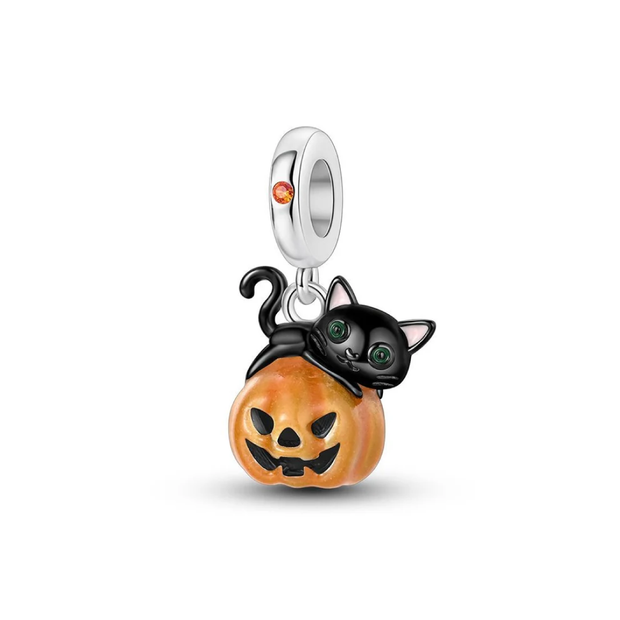 Pumpkin Cat Charm