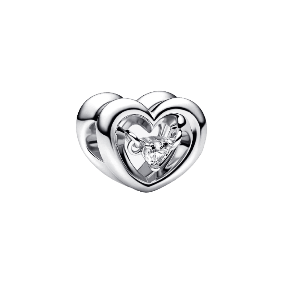 Zirconia Heart Charm