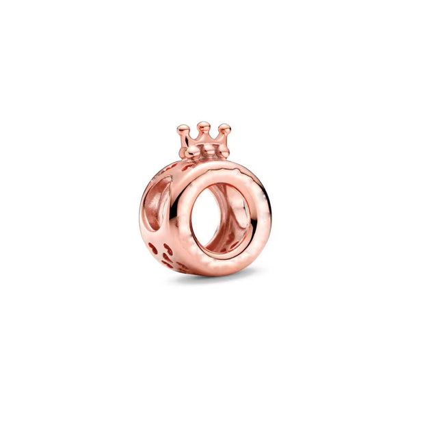 Rose Gold Crown Charm