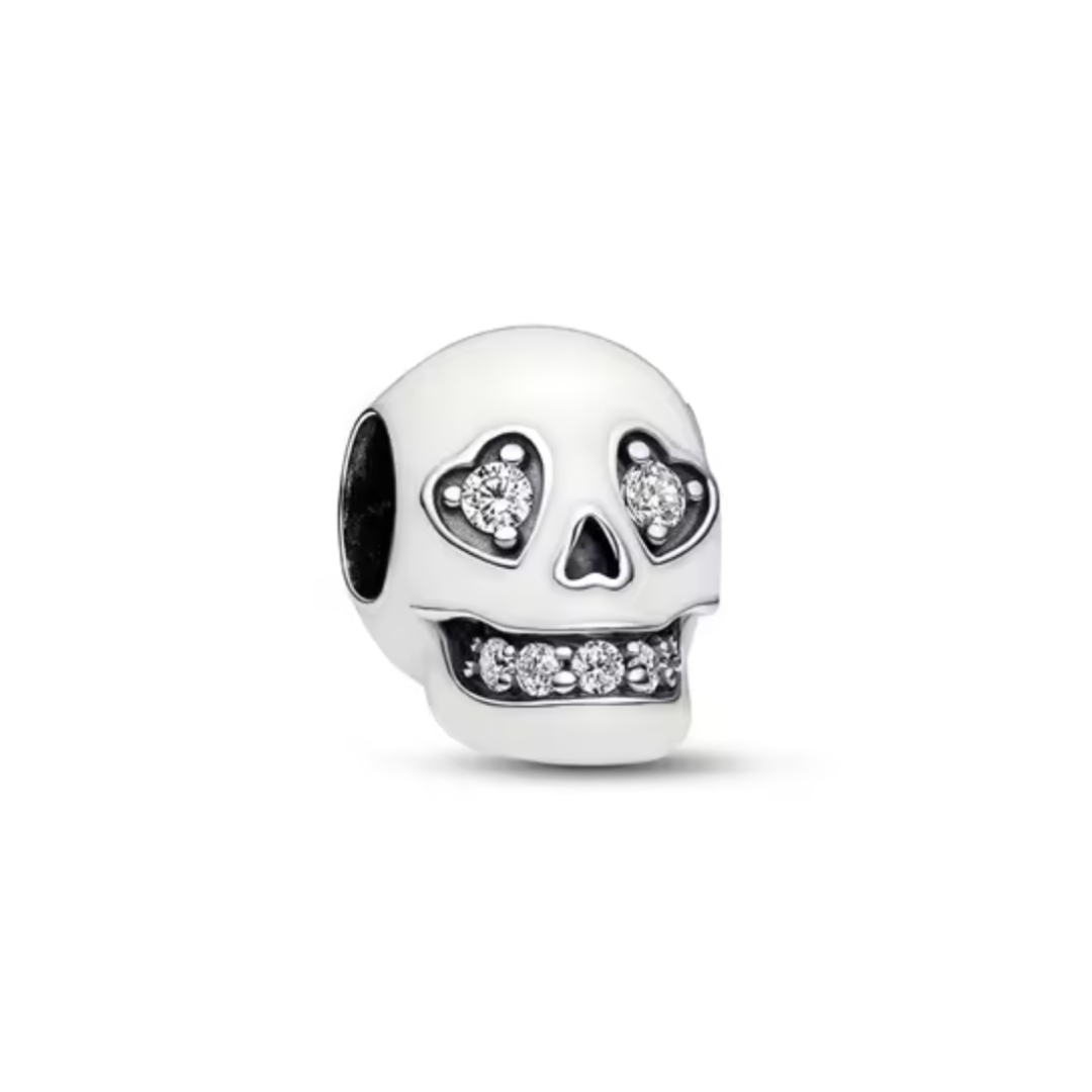 Glow-in-the-Dark Skull Charm