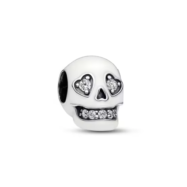 Glow-in-the-Dark Skull Charm
