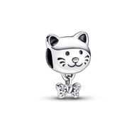 Cat with Bow Charm