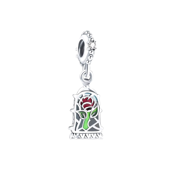 Beauty and the Beast Pink Charm