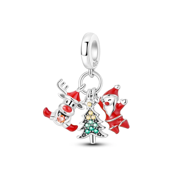 Santa Reindeer Charm