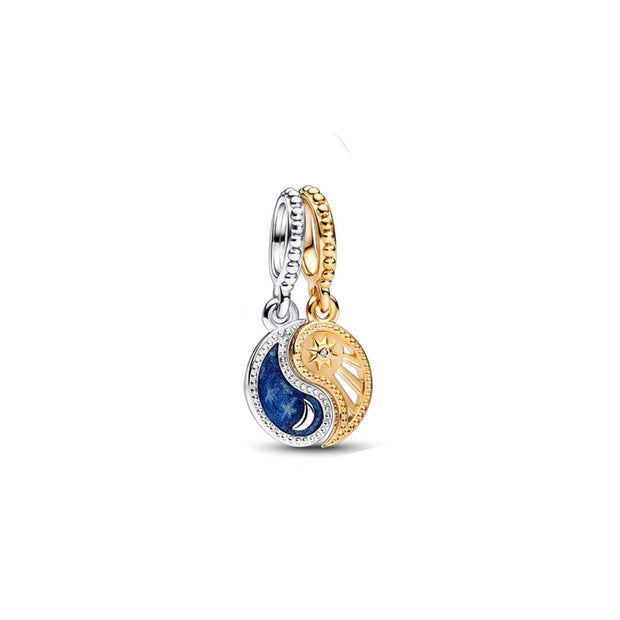 Golden Ying Yang Charm