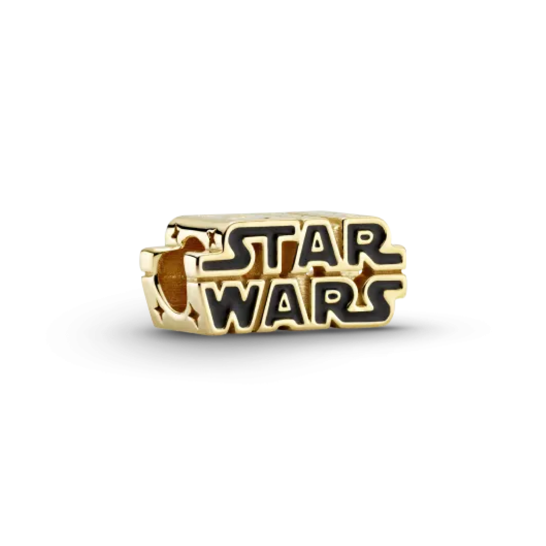 Gold Star Wars Logo Charm