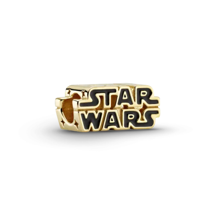 Gold Star Wars Logo Charm