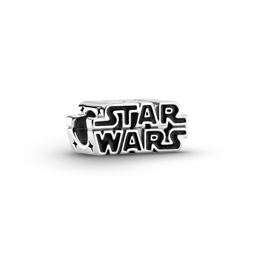 Silver Star Wars Logo Charm
