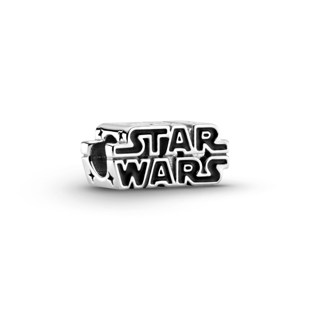 Silver Star Wars Logo Charm