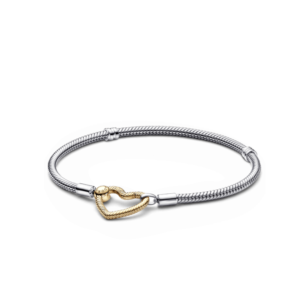 Moments Gold Heart Clasp Bracelet