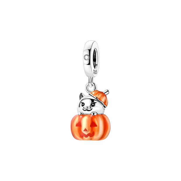 Pumpkin Cat Charm