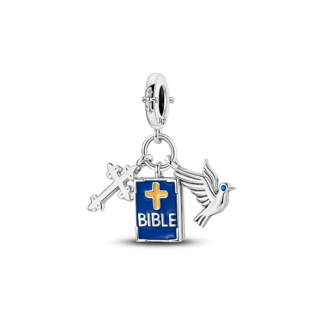 Blue Bible Charm