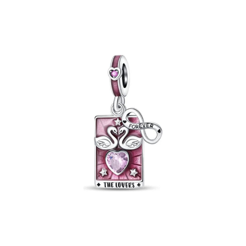 Lovers Tarot Card Charm