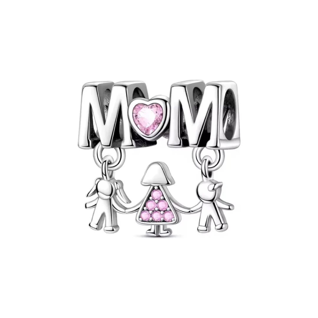 Mother and Children Charm