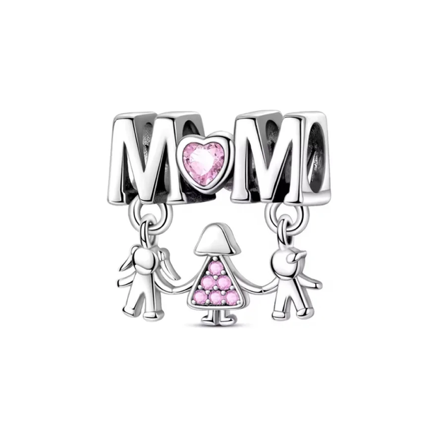 Mother and Children Charm