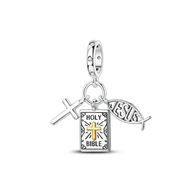 Bible Cross Charm
