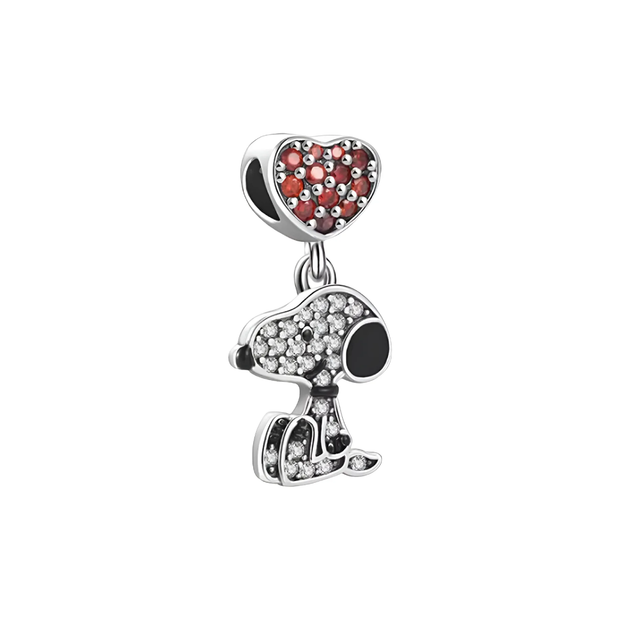 Snoopy Zirconia Dangle Charm