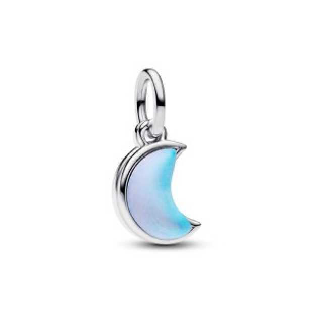 Iridescent Moon Charm