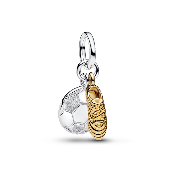 Ball Soccer Shoe Charm