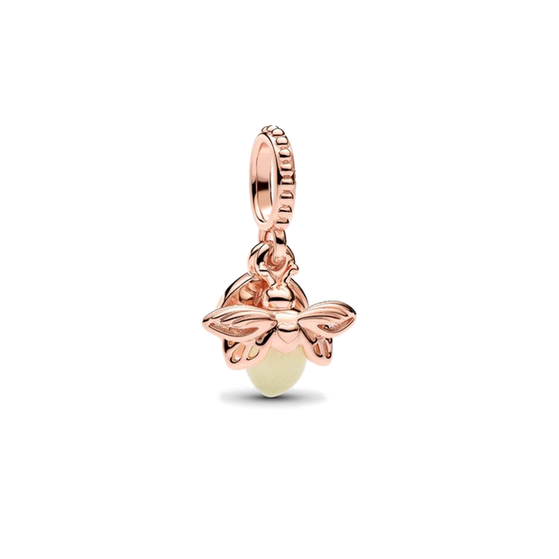 Rose Firefly Dangle Charm