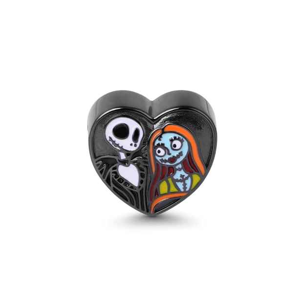 Jack & Sally Heart Charm