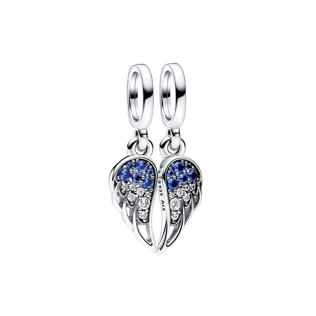 Blue Wings Split Charm