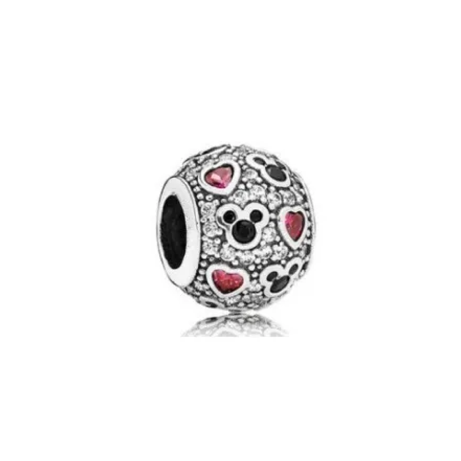 MM Sphere Heart Zirconia Charm