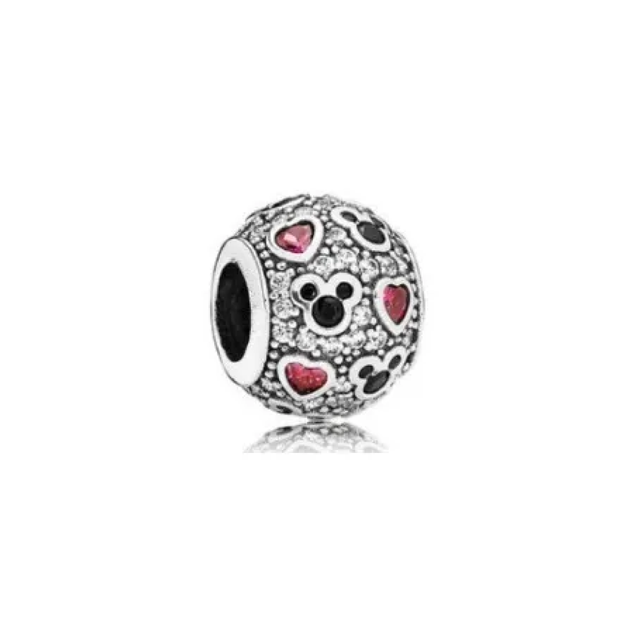 MM Sphere Heart Zirconia Charm