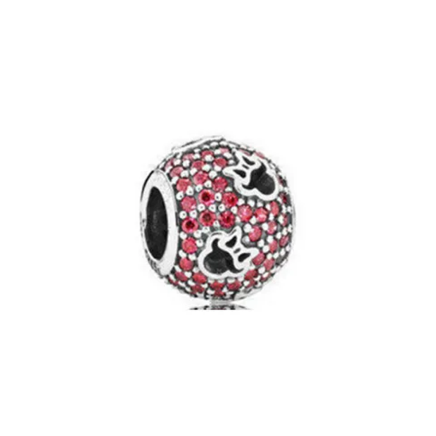MM Sphere Red Zirconia Charm