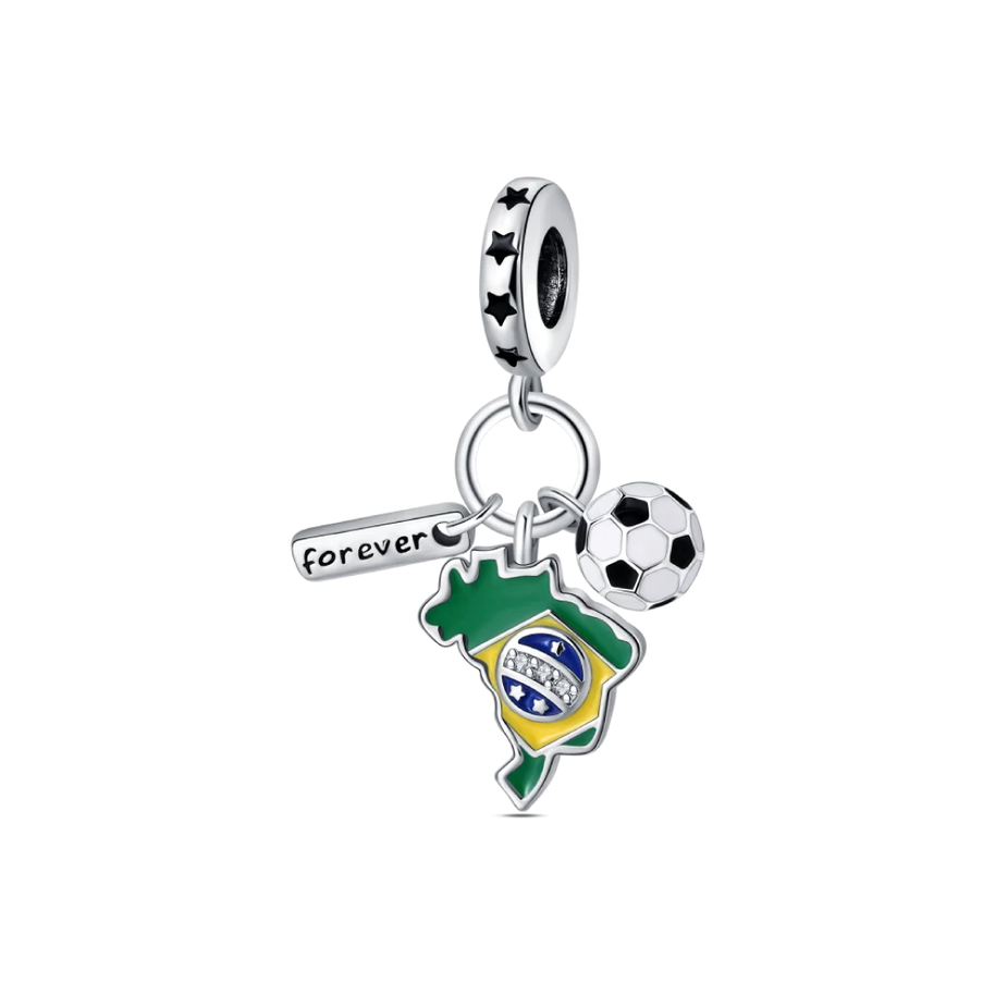 Brazil Soccer Charm